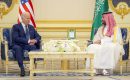 US President Joe Biden meets Saudi Arabian Crown Prince Mohammed bin Salman at Alsalam Royal Palace in Jeddah, Saudi Arabia on July 15, 2022. (Photo by Royal Court of Saudi Arabia/Anadolu Agency via Getty Images)