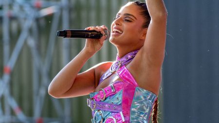 Noa Kirel performs during Youth Pride at Rumsey Playfield, Central Park on June 25, 2022 in New York City. (Photo by Roy Rochlin/Getty Images)